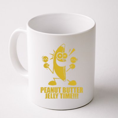 Peanut Butter Jelly Time Banana Coffee Mug