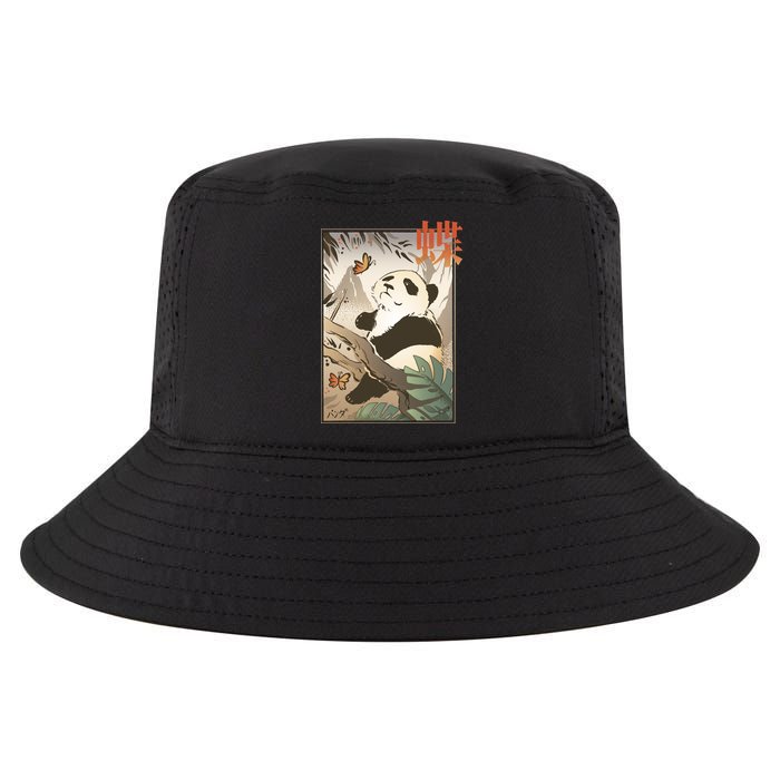 Panda Butterfly Japanese Cool Comfort Performance Bucket Hat