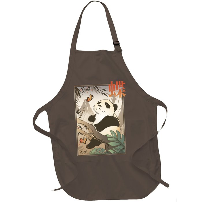 Panda Butterfly Japanese Apron