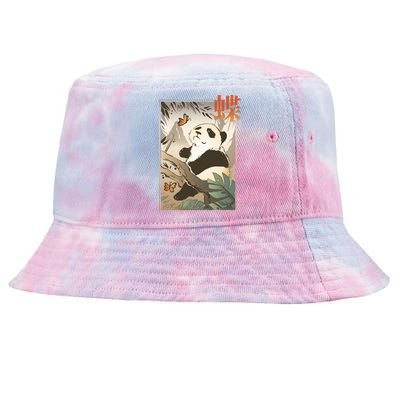 Panda Butterfly Japanese Tie-Dyed Bucket Hat