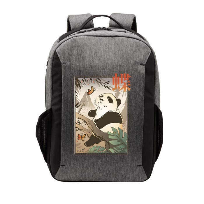 Panda Butterfly Japanese Vector Backpack