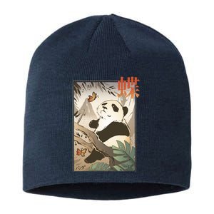 Panda Butterfly Japanese Sustainable Beanie