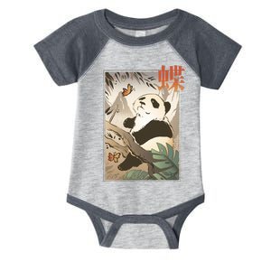 Panda Butterfly Japanese Infant Baby Jersey Bodysuit