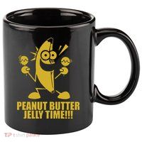 Peanut Butter Jelly Time Banana 11oz C Handle Ceramic Mug