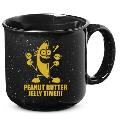 Peanut Butter Jelly Time Banana 15oz Campfire Ceramic Mug
