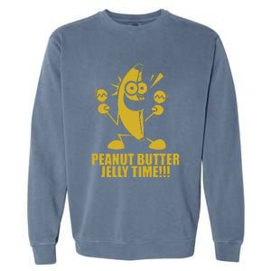 Peanut Butter Jelly Time Banana Garment-Dyed Sweatshirt