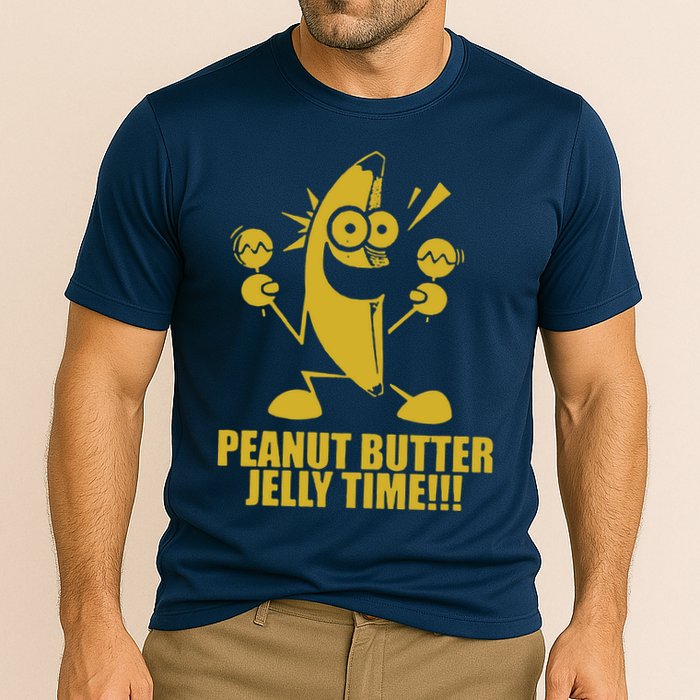 Peanut Butter Jelly Time Banana Performance Shirt