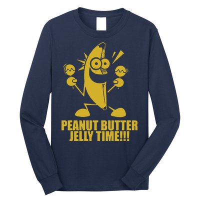 Peanut Butter Jelly Time Banana Long Sleeve Shirt