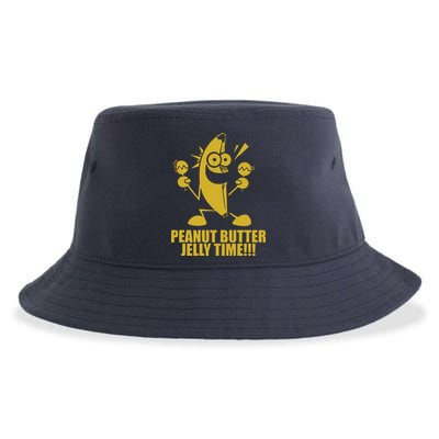 Peanut Butter Jelly Time Banana Sustainable Bucket Hat