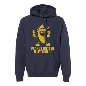 Peanut Butter Jelly Time Banana Premium Hoodie