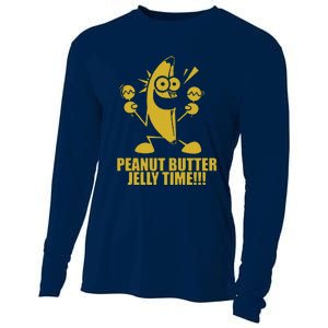 Peanut Butter Jelly Time Banana Cooling Performance Long Sleeve Crew