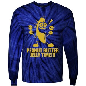 Peanut Butter Jelly Time Banana Tie-Dye Long Sleeve Shirt