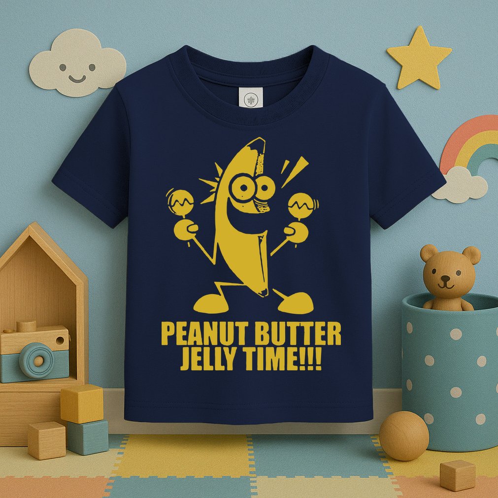 Peanut Butter Jelly Time Banana Toddler T-Shirt