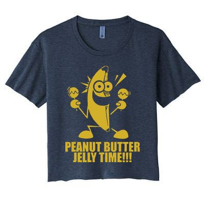 Peanut Butter Jelly Time Banana Crop Top