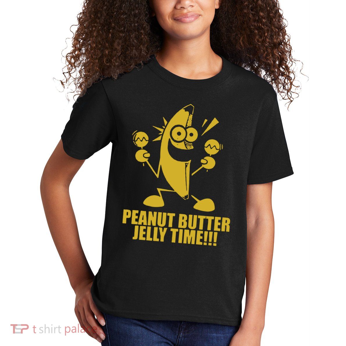Peanut Butter Jelly Time Banana Kids T-Shirt