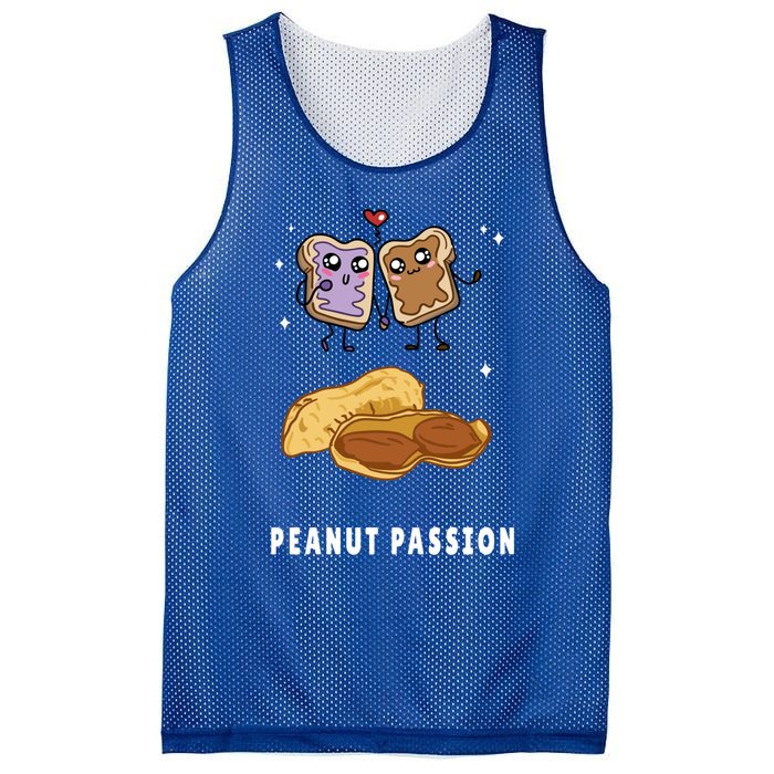 Peanut Butter Jelly Nuts Lovers Cute Breakfast Sweet Foodies Gift Mesh Reversible Basketball Jersey Tank