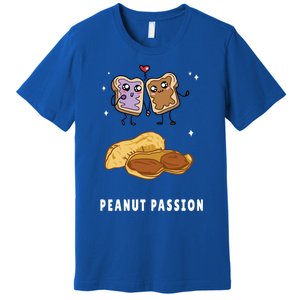 Peanut Butter Jelly Nuts Lovers Cute Breakfast Sweet Foodies Gift Premium T-Shirt