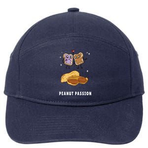 Peanut Butter Jelly Nuts Lovers Cute Breakfast Sweet Foodies Gift 7-Panel Snapback Hat