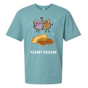 Peanut Butter Jelly Nuts Lovers Cute Breakfast Sweet Foodies Gift Sueded Cloud Jersey T-Shirt