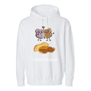 Peanut Butter Jelly Nuts Lovers Cute Breakfast Sweet Foodies Gift Garment-Dyed Fleece Hoodie