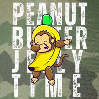 Peanut Butter Jelly Time Monkey Dancing In A Banana Legacy Tie Dye Trucker Hat