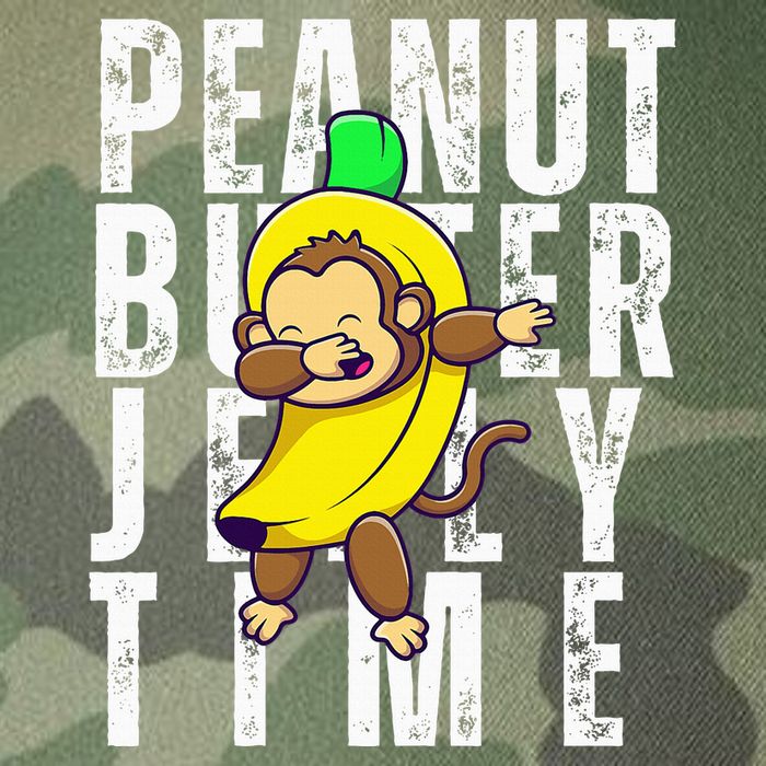 Peanut Butter Jelly Time Monkey Dancing In A Banana Legacy Tie Dye Trucker Hat