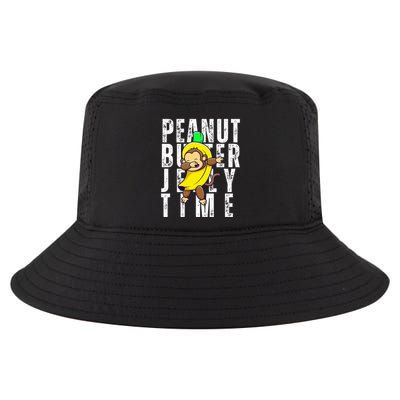 Peanut Butter Jelly Time Monkey Dancing In A Banana Cool Comfort Performance Bucket Hat