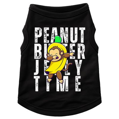 Peanut Butter Jelly Time Monkey Dancing In A Banana Doggie Tank