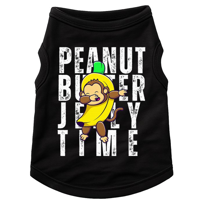 Peanut Butter Jelly Time Monkey Dancing In A Banana Doggie Tank