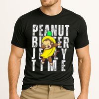 Peanut Butter Jelly Time Monkey Dancing In A Banana Cooling Performance Crew T-Shirt