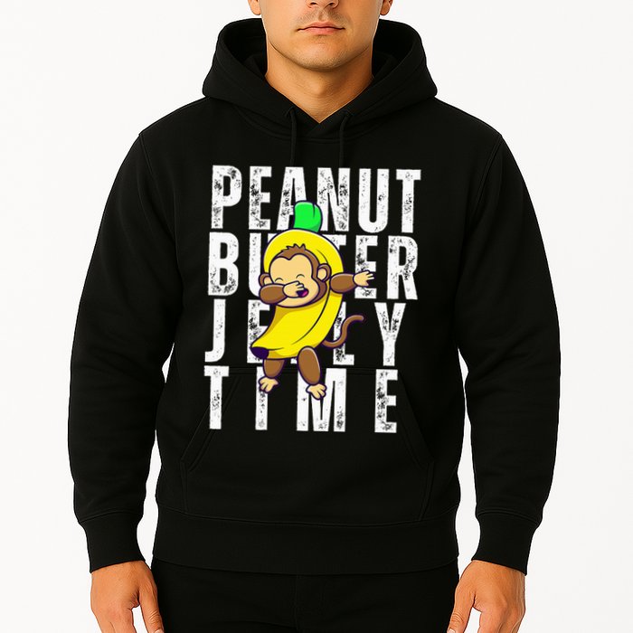 Peanut Butter Jelly Time Monkey Dancing In A Banana Hoodie