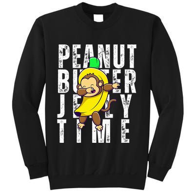Peanut Butter Jelly Time Monkey Dancing In A Banana Sweatshirt