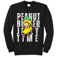 Peanut Butter Jelly Time Monkey Dancing In A Banana Sweatshirt
