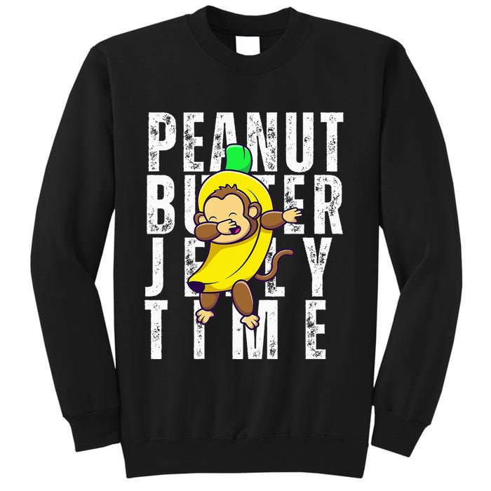 Peanut Butter Jelly Time Monkey Dancing In A Banana Sweatshirt