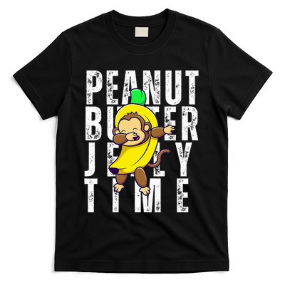 Peanut Butter Jelly Time Monkey Dancing In A Banana T-Shirt