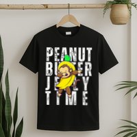 Peanut Butter Jelly Time Monkey Dancing In A Banana T-Shirt