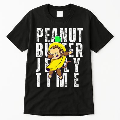 Peanut Butter Jelly Time Monkey Dancing In A Banana Tall T-Shirt