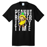 Peanut Butter Jelly Time Monkey Dancing In A Banana Tall T-Shirt