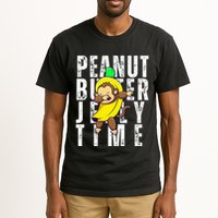 Peanut Butter Jelly Time Monkey Dancing In A Banana Tall T-Shirt