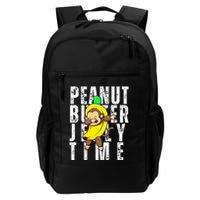 Peanut Butter Jelly Time Monkey Dancing In A Banana Backpack