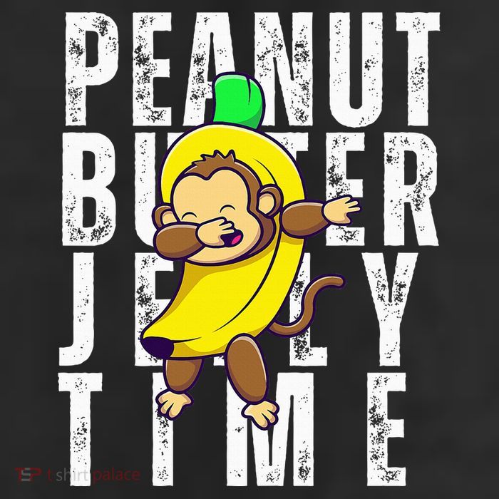 Peanut Butter Jelly Time Monkey Dancing In A Banana Beanie