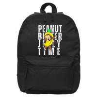 Peanut Butter Jelly Time Monkey Dancing In A Banana 16 in Basic Backpack