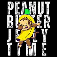 Peanut Butter Jelly Time Monkey Dancing In A Banana Mousepad