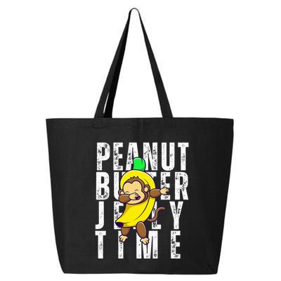 Peanut Butter Jelly Time Monkey Dancing In A Banana 25L Jumbo Tote