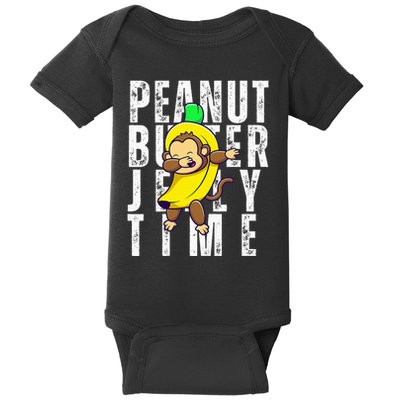Peanut Butter Jelly Time Monkey Dancing In A Banana Baby Bodysuit