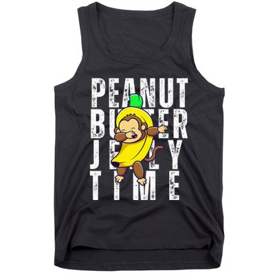 Peanut Butter Jelly Time Monkey Dancing In A Banana Tank Top
