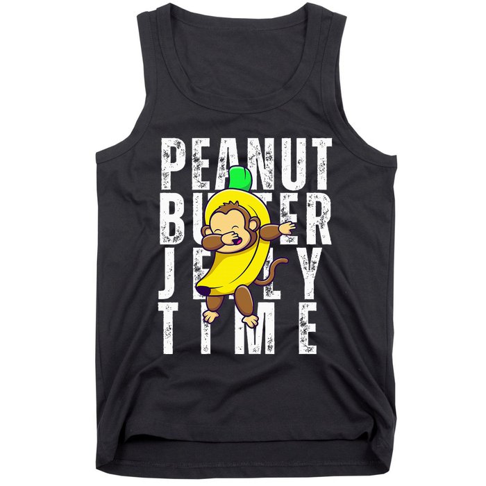 Peanut Butter Jelly Time Monkey Dancing In A Banana Tank Top