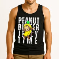 Peanut Butter Jelly Time Monkey Dancing In A Banana Tank Top