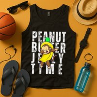 Peanut Butter Jelly Time Monkey Dancing In A Banana Tank Top