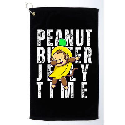 Peanut Butter Jelly Time Monkey Dancing In A Banana Golf Towel